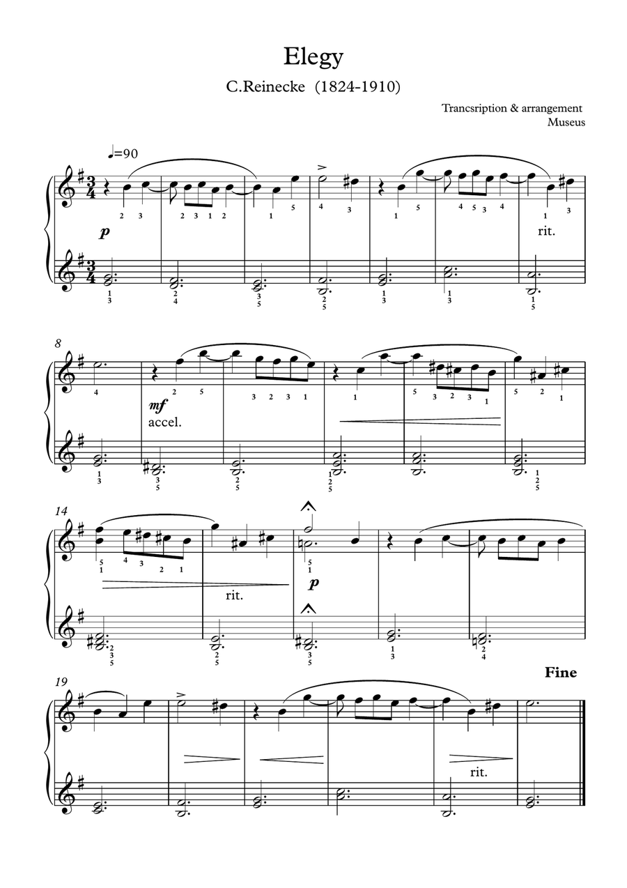 Five short melodic piano solo pieces with finger positions and mp3 Easy Piano scores gallery preview page 2