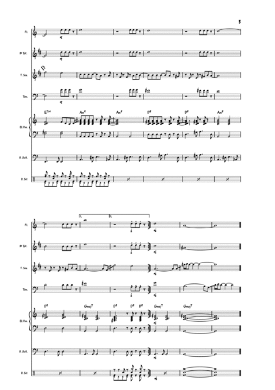 If Days Were Hours Jazz Ensemble scores gallery preview page 3