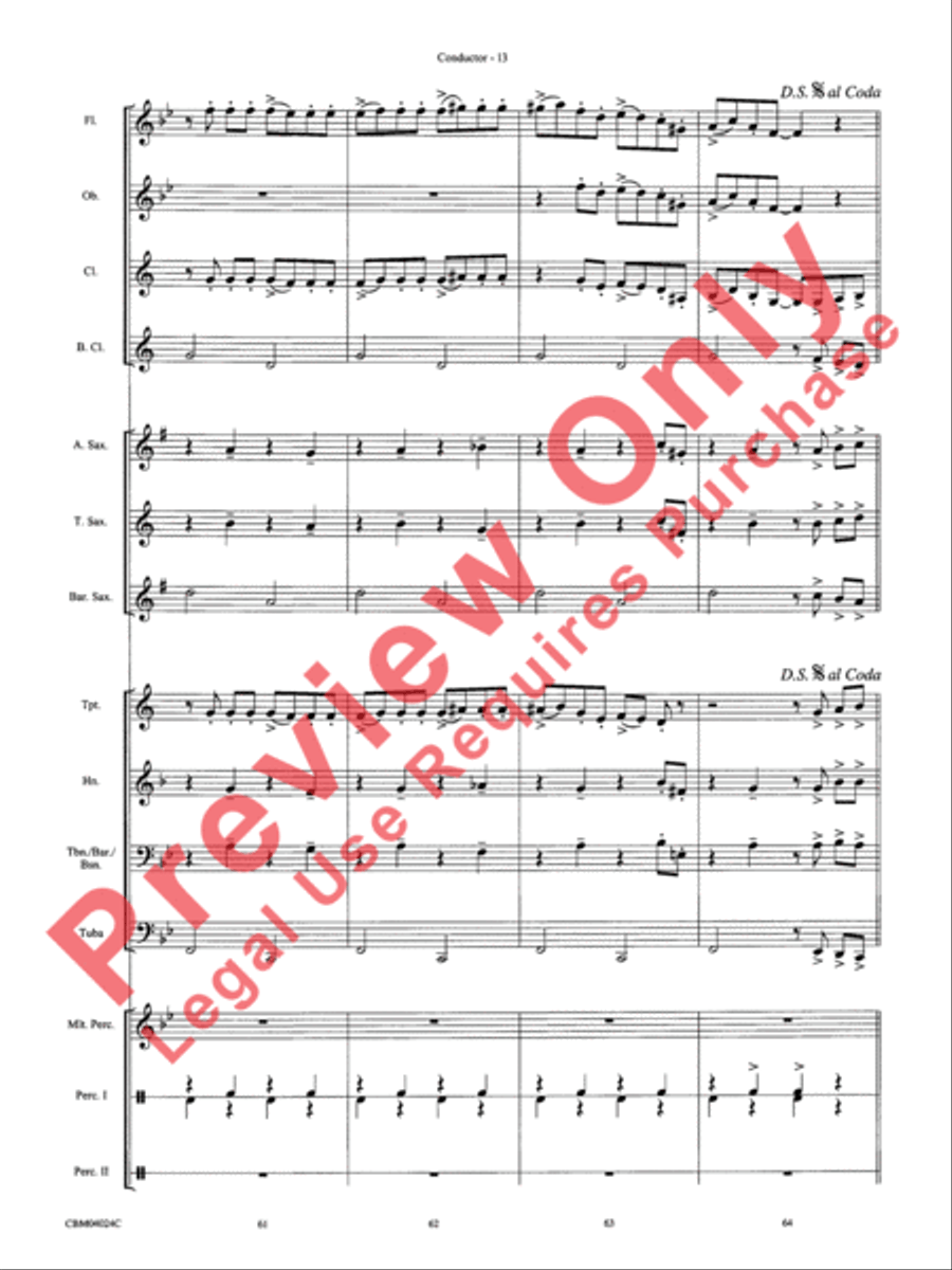 Rhapsody in Blue Rhapsody in Blue Concert Band scores gallery preview page 15