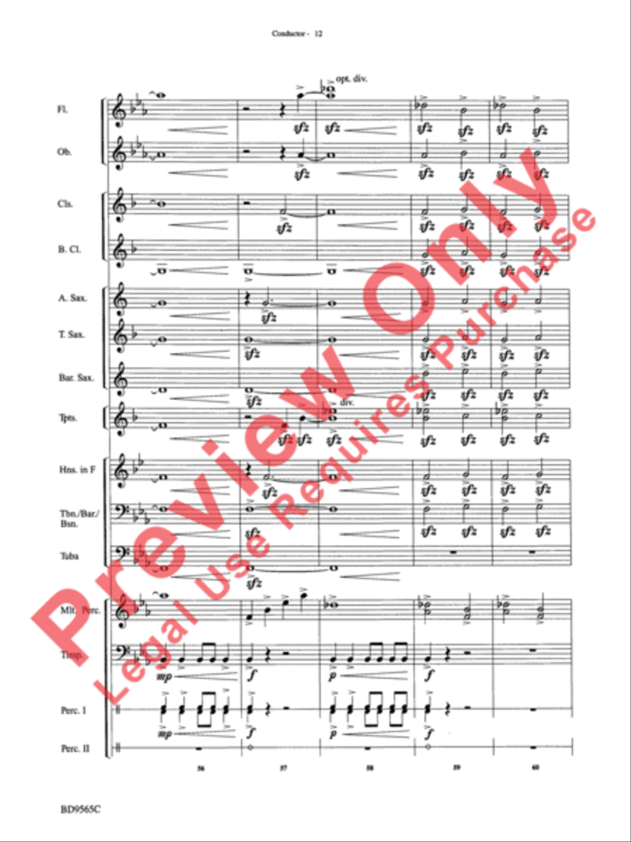 Liturgical Fanfare Liturgical Fanfare Concert Band scores gallery preview page 15