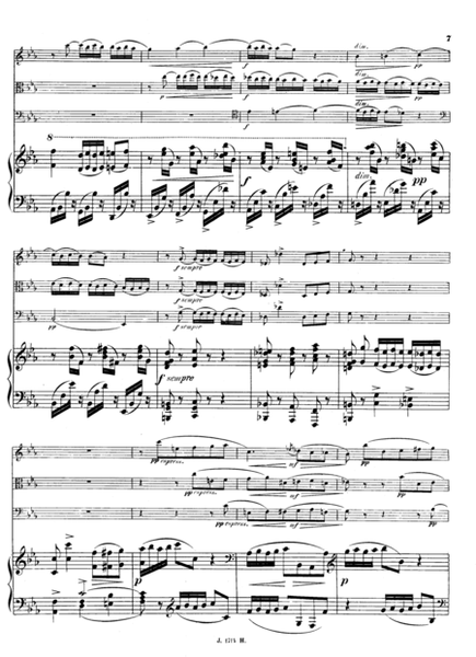 Fauré - Piano Quartet No.1, Op.15 (Score & Parts)