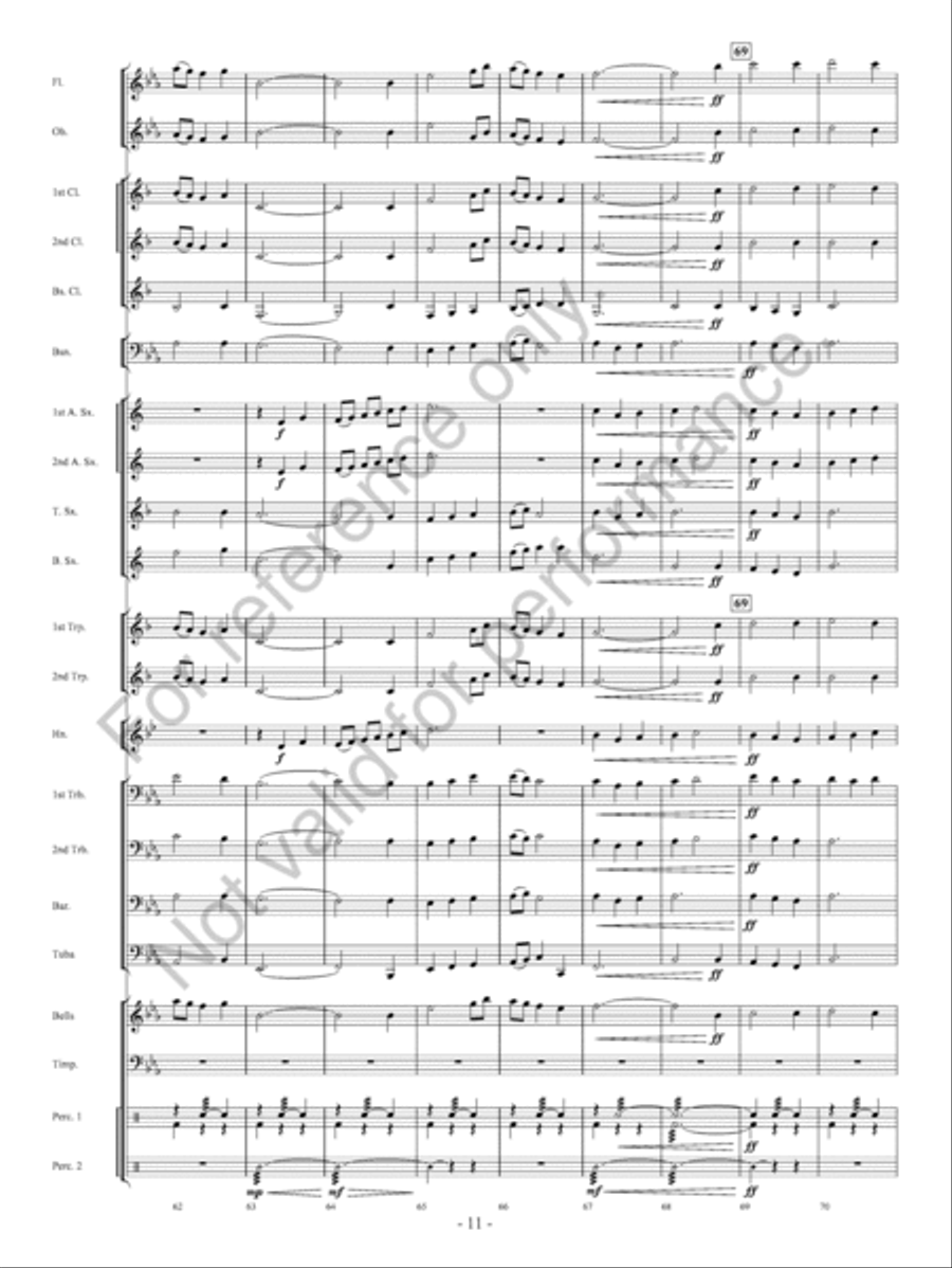 Pembroke Castle Concert Band scores gallery preview page 12