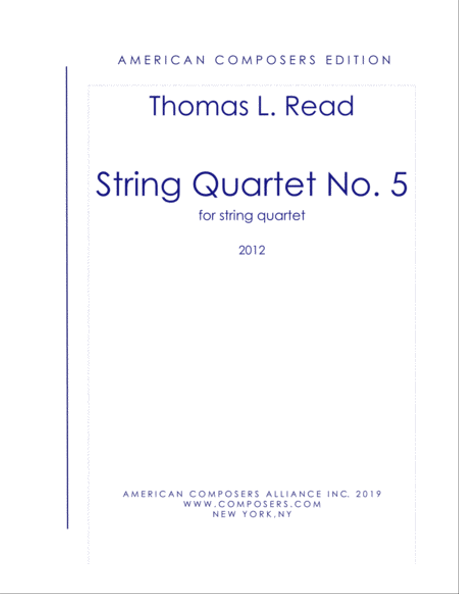 [Read] String Quartet No. 5
