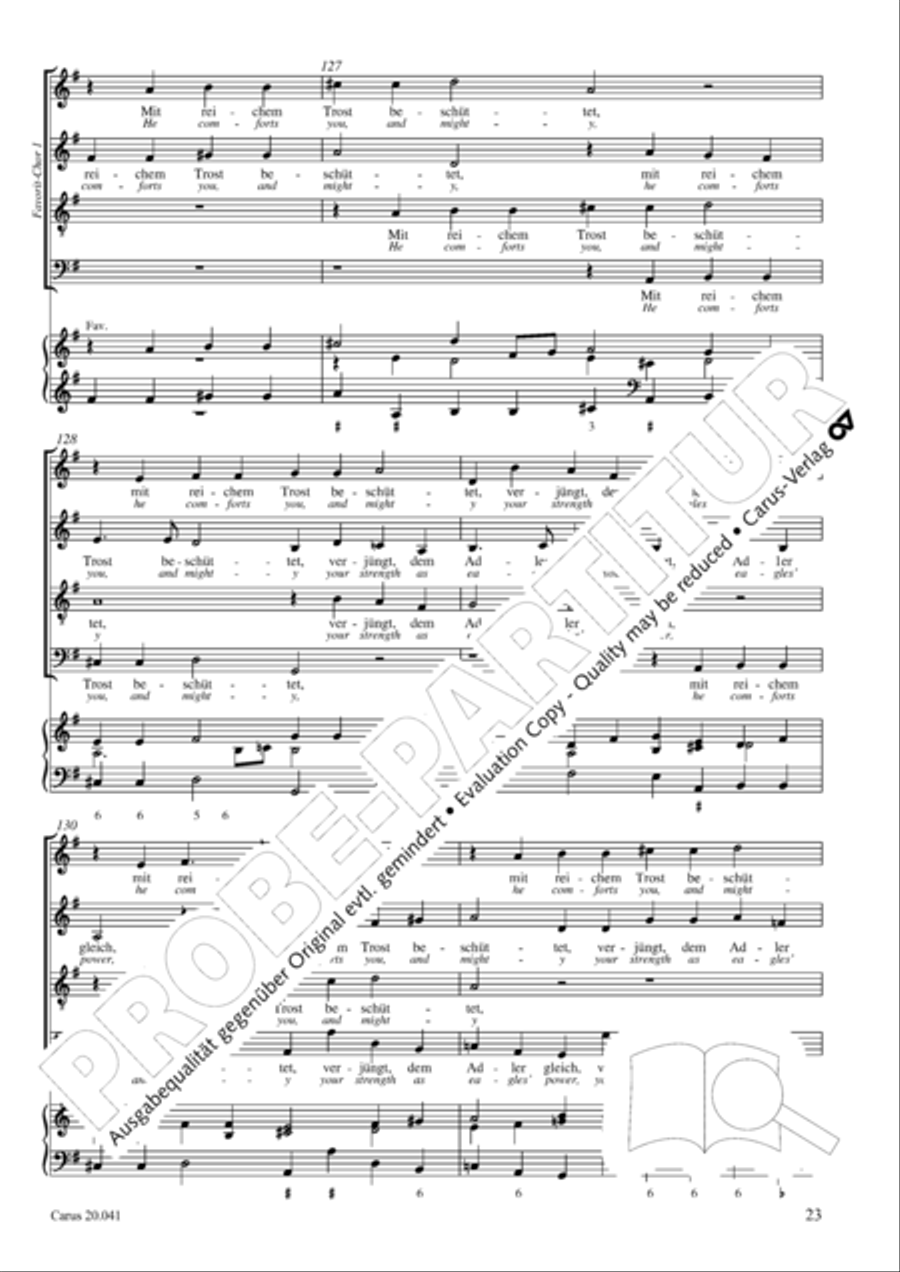 My soul, now bless thy Maker (Nun lob, mein Seel, den Herren) 4-Part scores gallery preview page 24