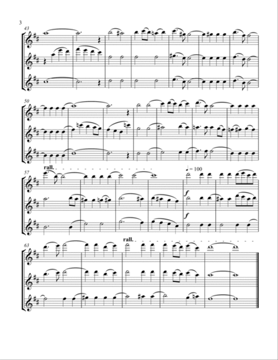 Do I Love You Because You're Beautiful? Flute Trio scores gallery preview page 4