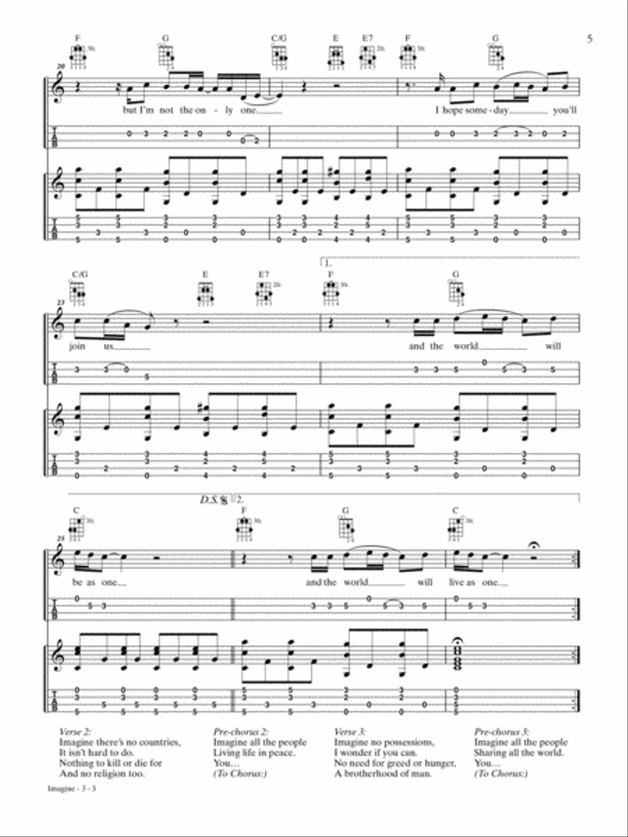 Just for Fun -- Classic Rock Mandolin Mandolin scores gallery preview page 6