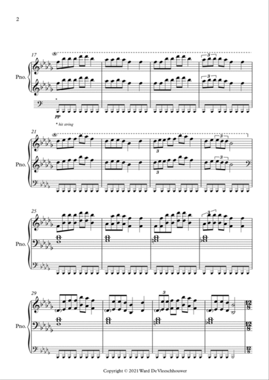 Icaro - Espíritu del Agua Piano Solo scores gallery preview page 2