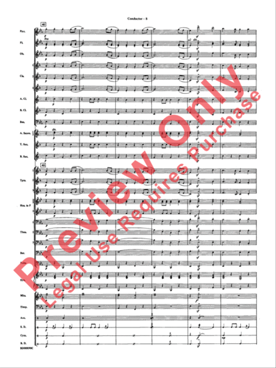 Holiday Emblem Concert Band scores gallery preview page 11