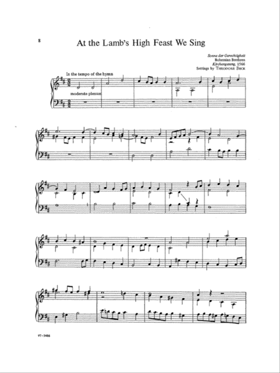 Hymn Preludes for Holy Communion, Vol. I Organ scores gallery preview page 3