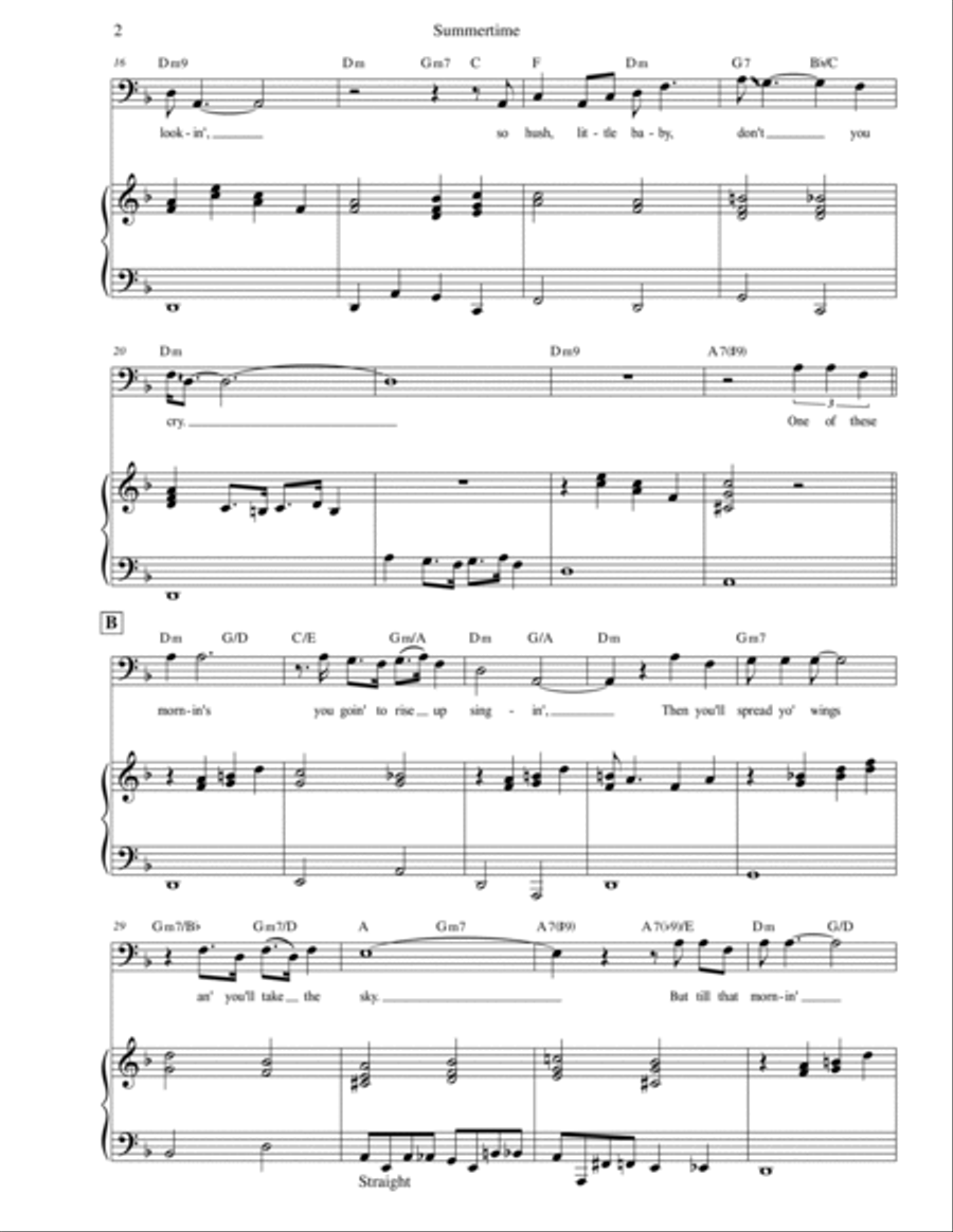 Summertime Baritone Saxophone scores gallery preview page 4
