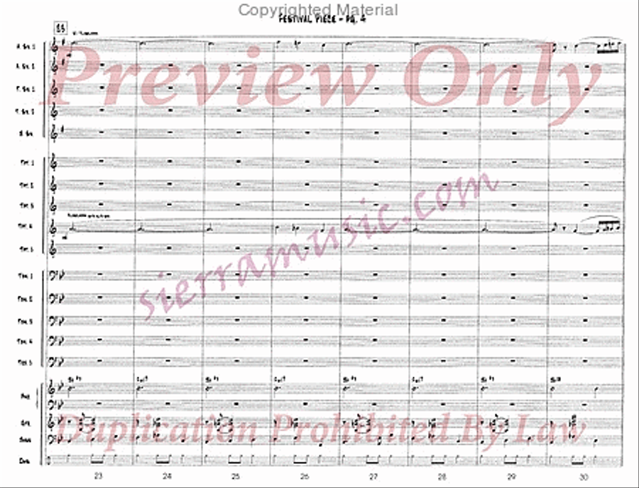 Festival Piece Big Band scores gallery preview page 5