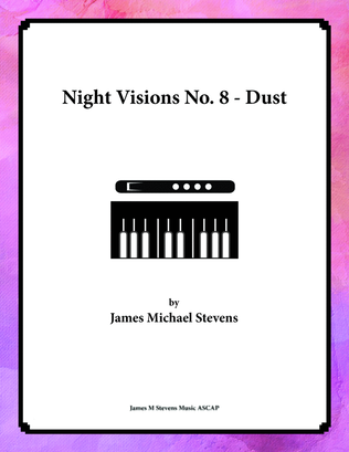 Book cover for Night Visions No. 8 - Dust - Flute & Piano