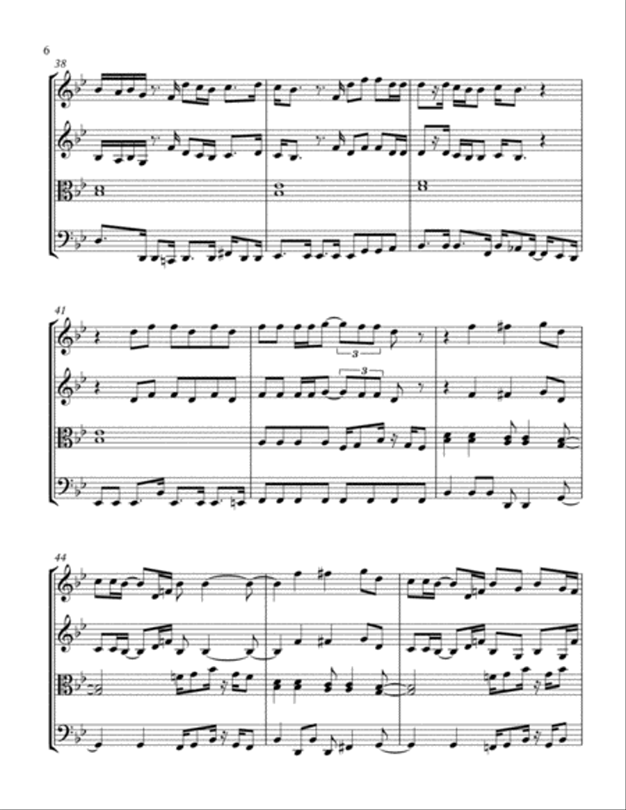 You Are The Best Thing String Quartet scores gallery preview page 6