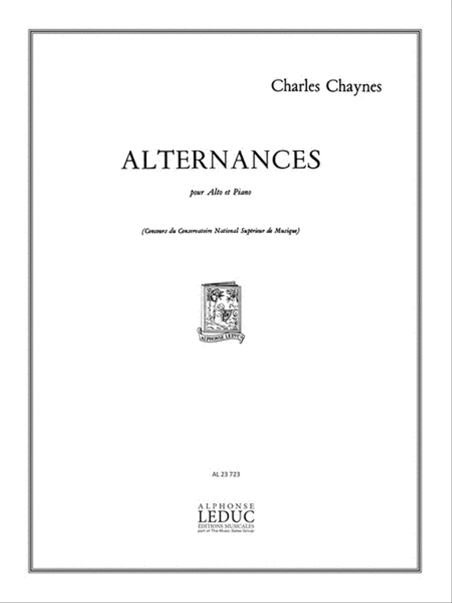 Alternances (viola & Piano) Piano Accompaniment scores gallery preview page 1