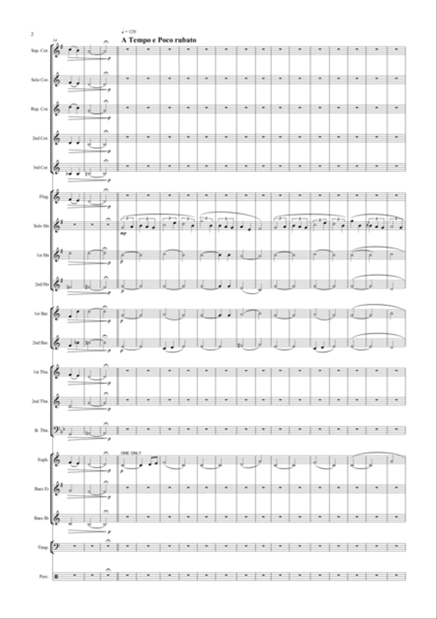 The Kerry Dance - Tenor Horn Solo The Kerry Dance - Tenor Horn Solo Brass Ensemble scores gallery preview page 2