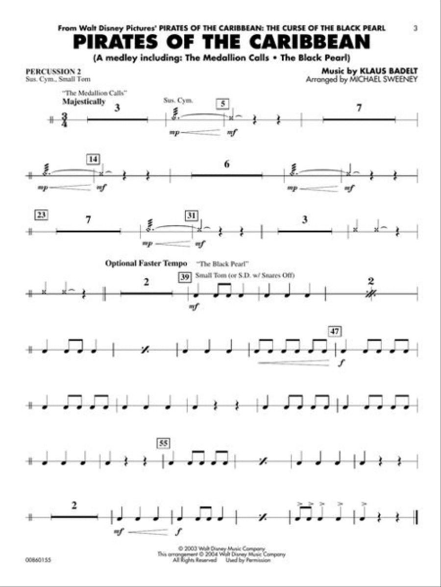 Film Favorites - Percussion Accompaniment Concert Band Methods scores gallery preview page 4