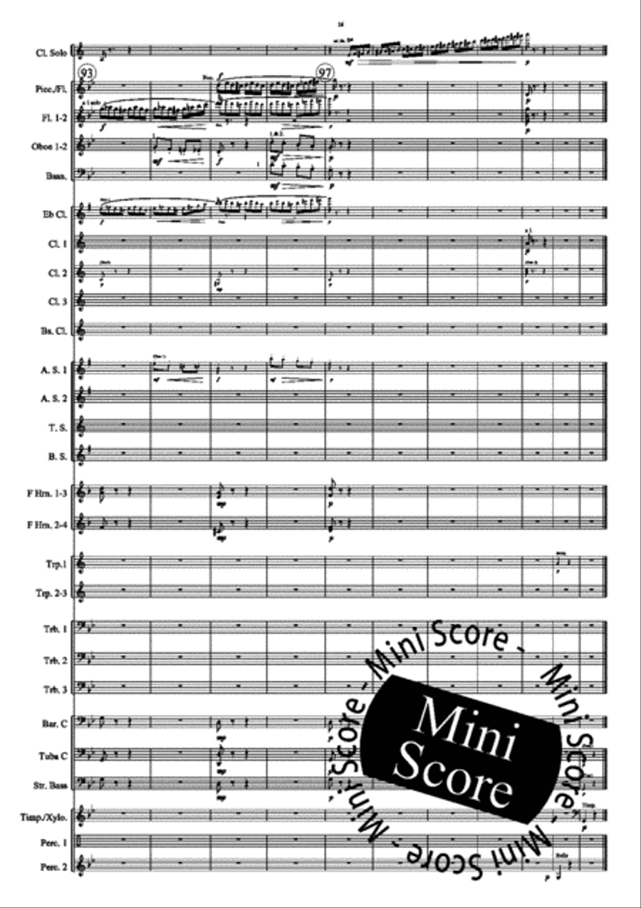 The Flight of the Bumble Bee Concert Band scores gallery preview page 16