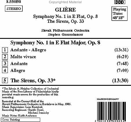 Symphony No. 1 'The Sirens' image number null