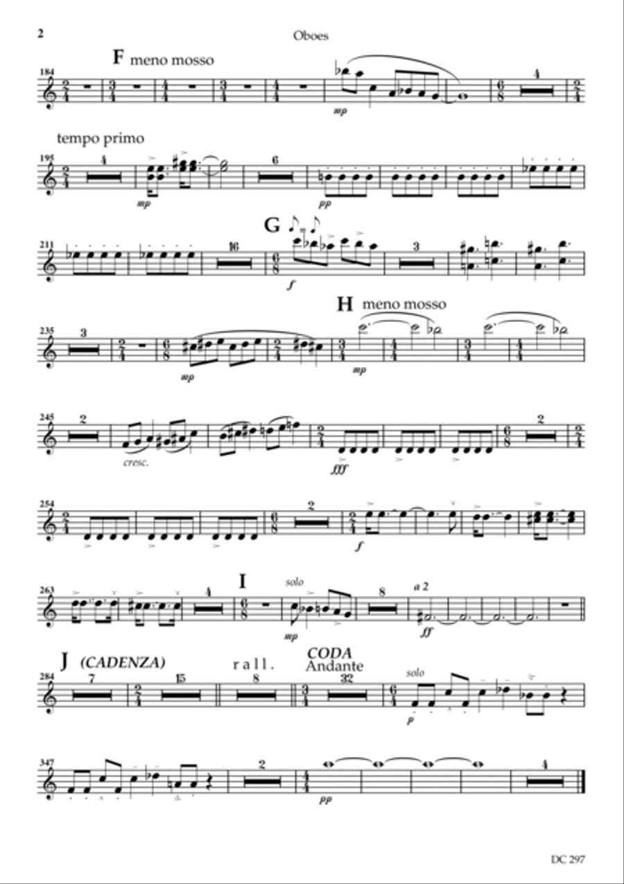 Conversation Concerto No.3 - for flute and orchestra [parts for woodwind and brass] Large Ensemble scores gallery preview page 6