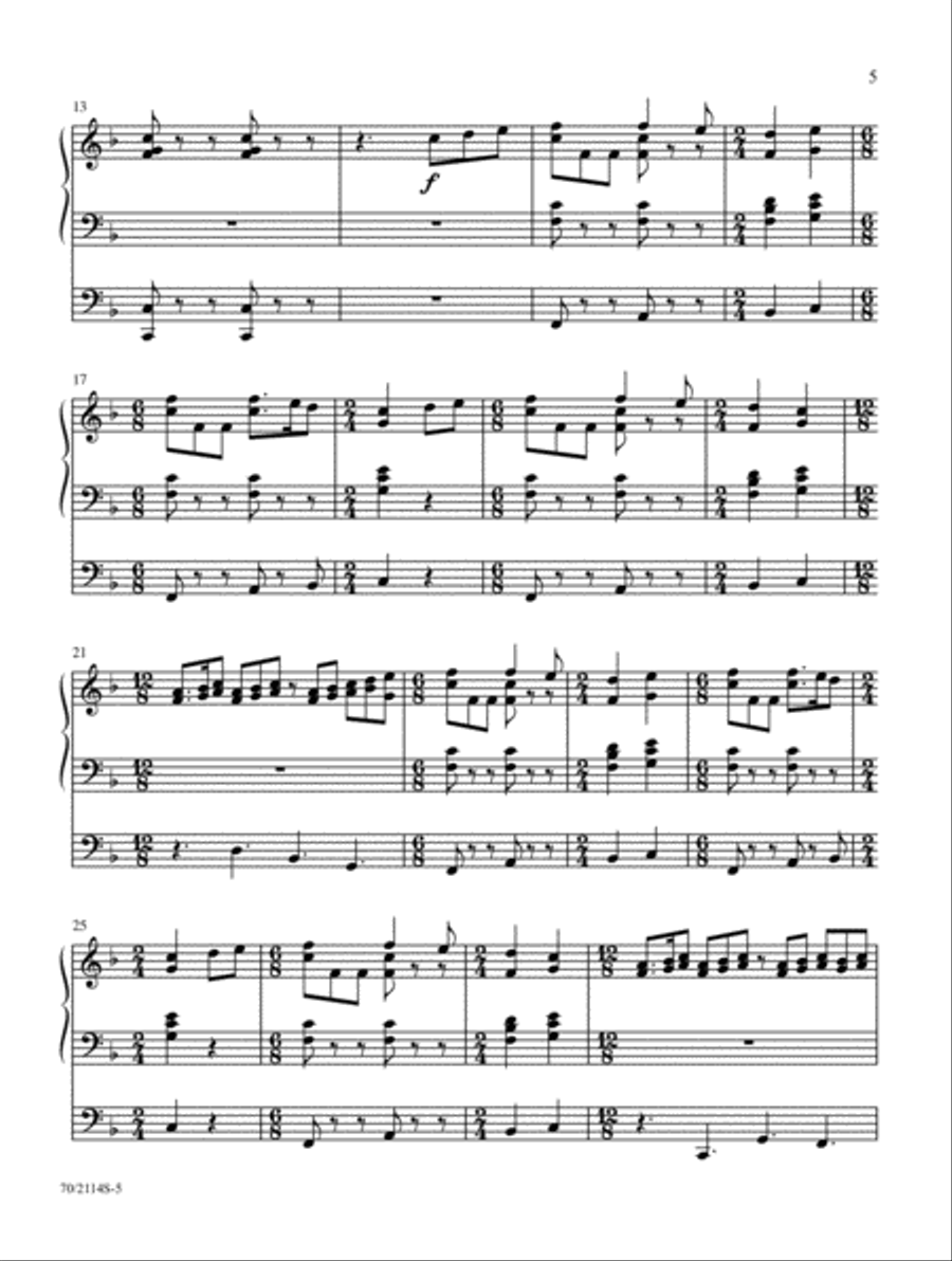 Again, I Say, Rejoice! Organ Solo scores gallery preview page 4