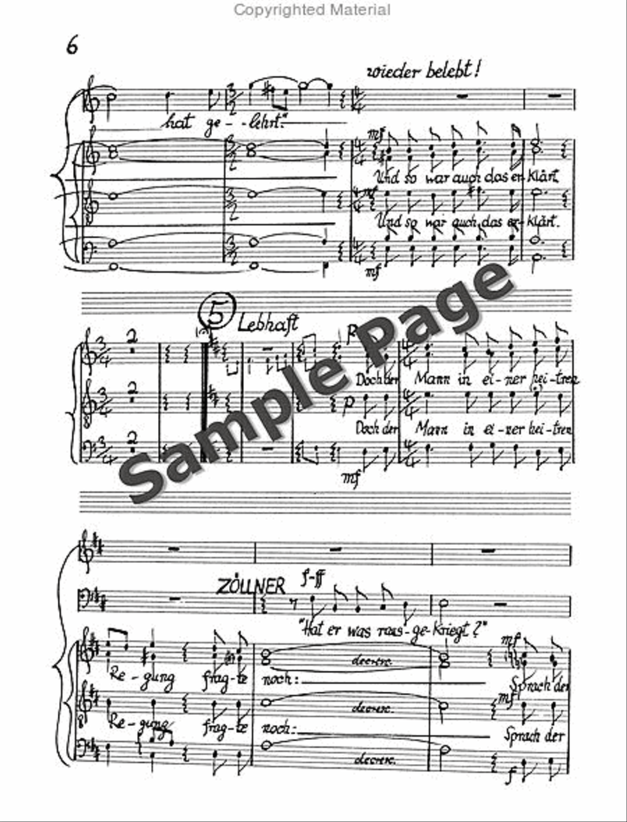 Legende Vom Weisen Choral Score 4-Part scores gallery preview page 9