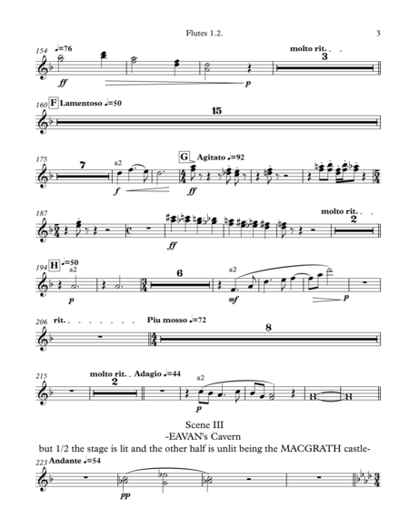 EAVAN (a musical drama in two acts) - Parts (flutes to piano)