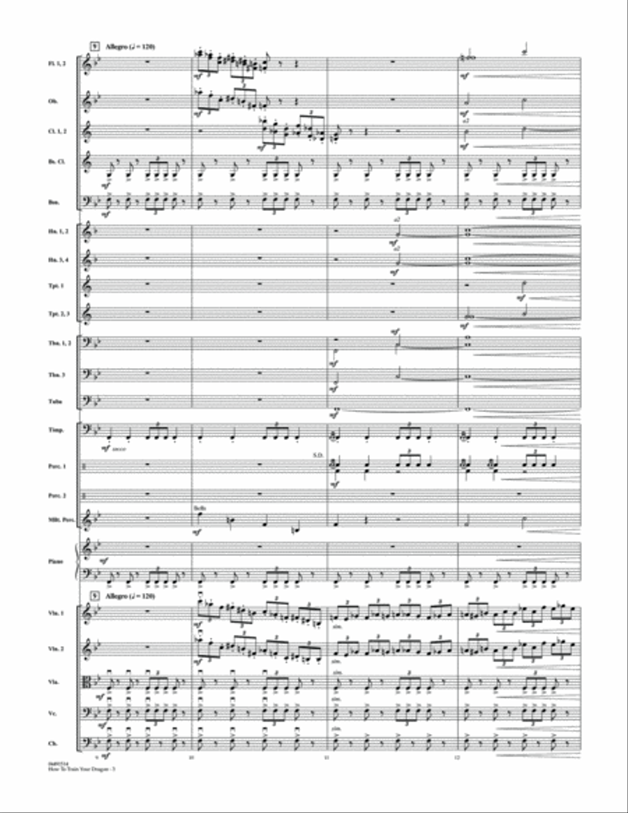 How to Train Your Dragon - Conductor Score (Full Score)