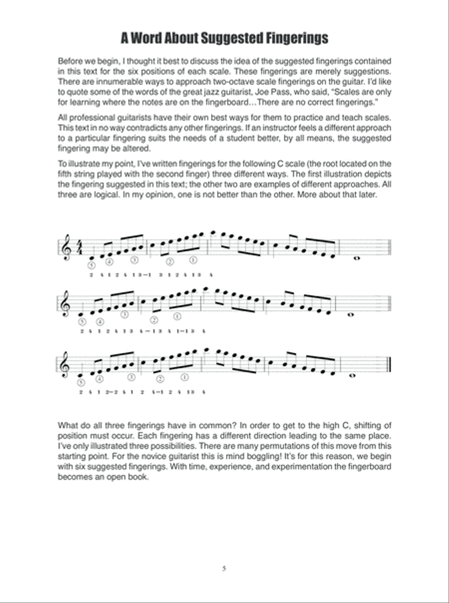 Scale & Arpeggio Studies for Guitar with Linear Examples Classical Guitar scores gallery preview page 6