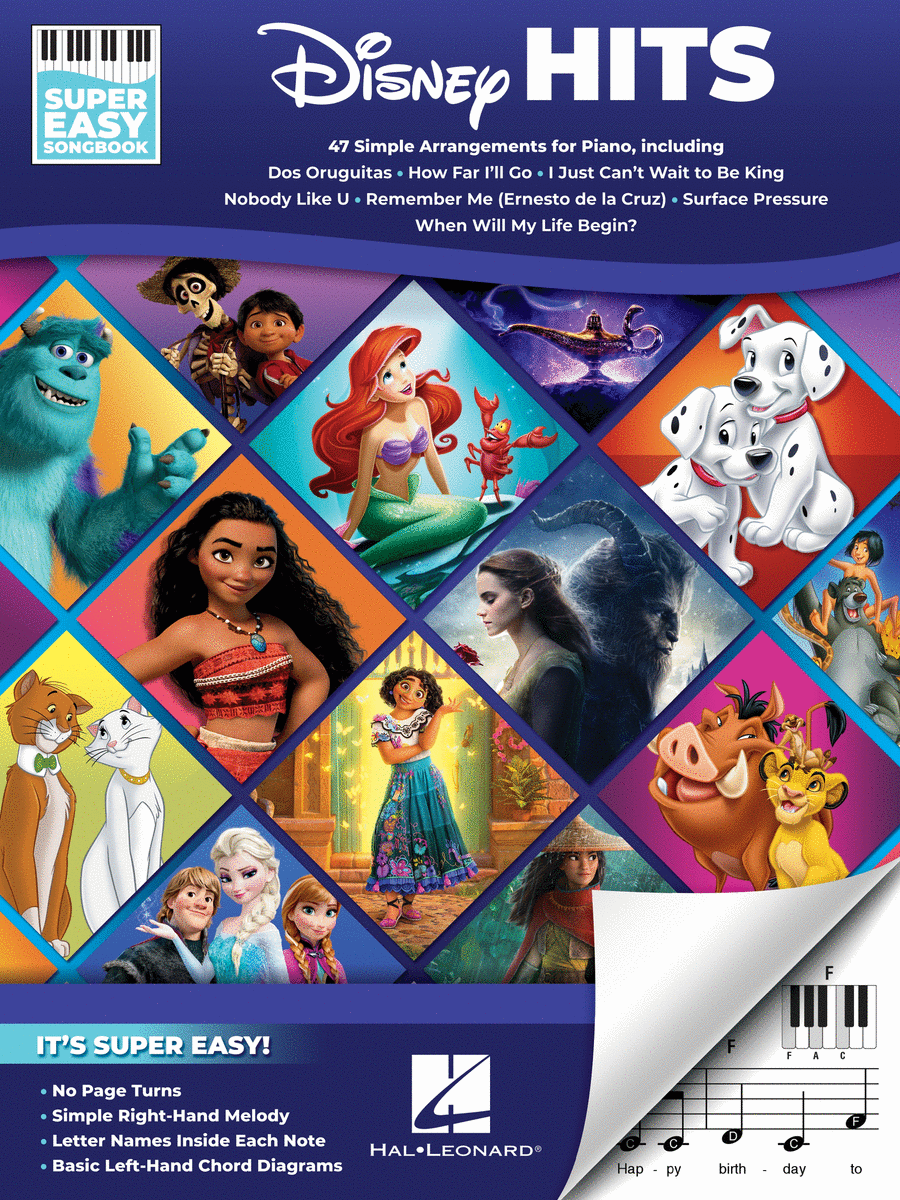 Disney Hits – Super Easy Songbook Easy Piano scores gallery preview page 1