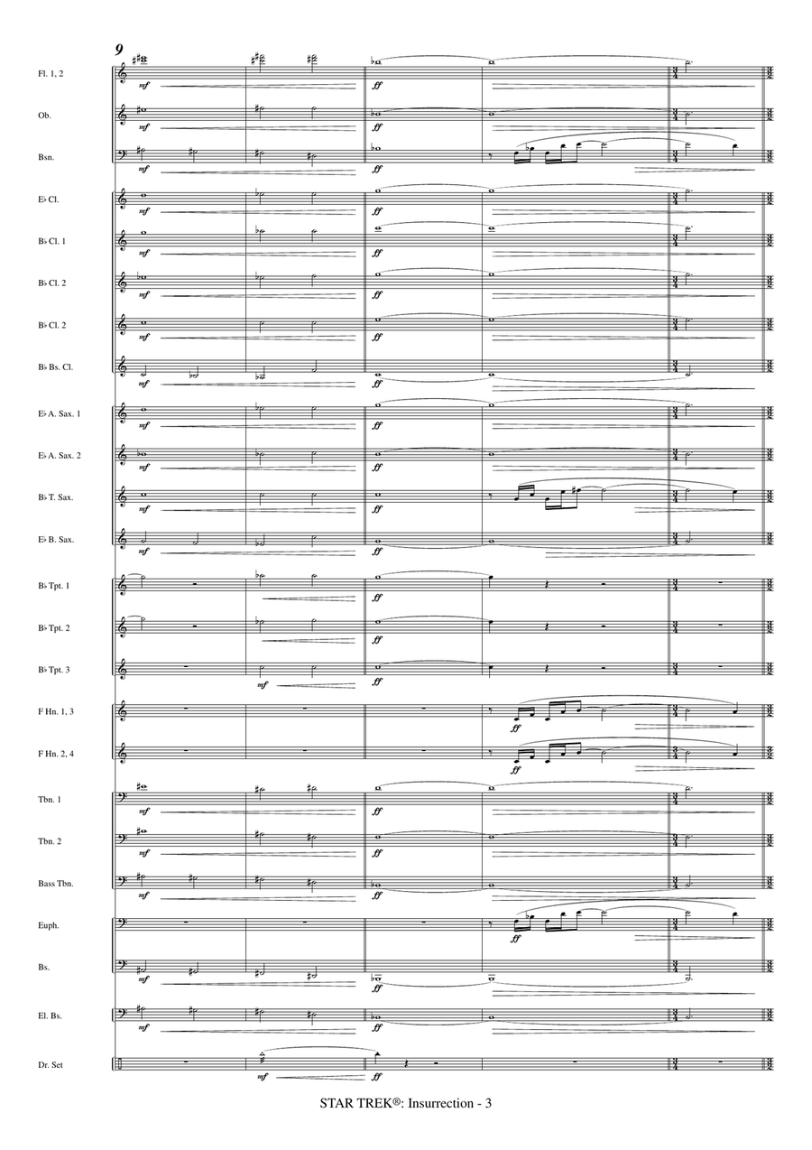 Star Trek(R) Insurrection Concert Band scores gallery preview page 5