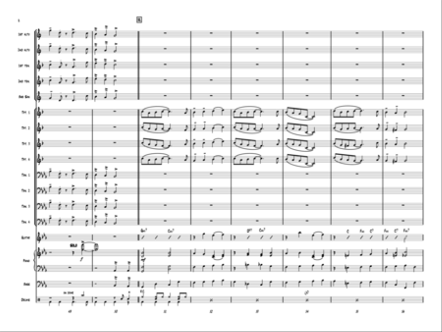 Hark The Herald Angels Swing! Jazz Ensemble scores gallery preview page 8