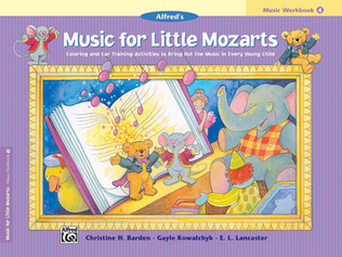 Book cover for Music for Little Mozarts Music Workbook, Book 4