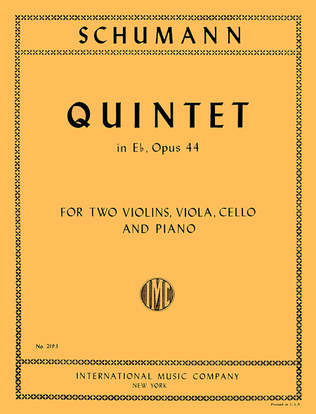 Book cover for Quintet In E Flat Major, Opus 44
