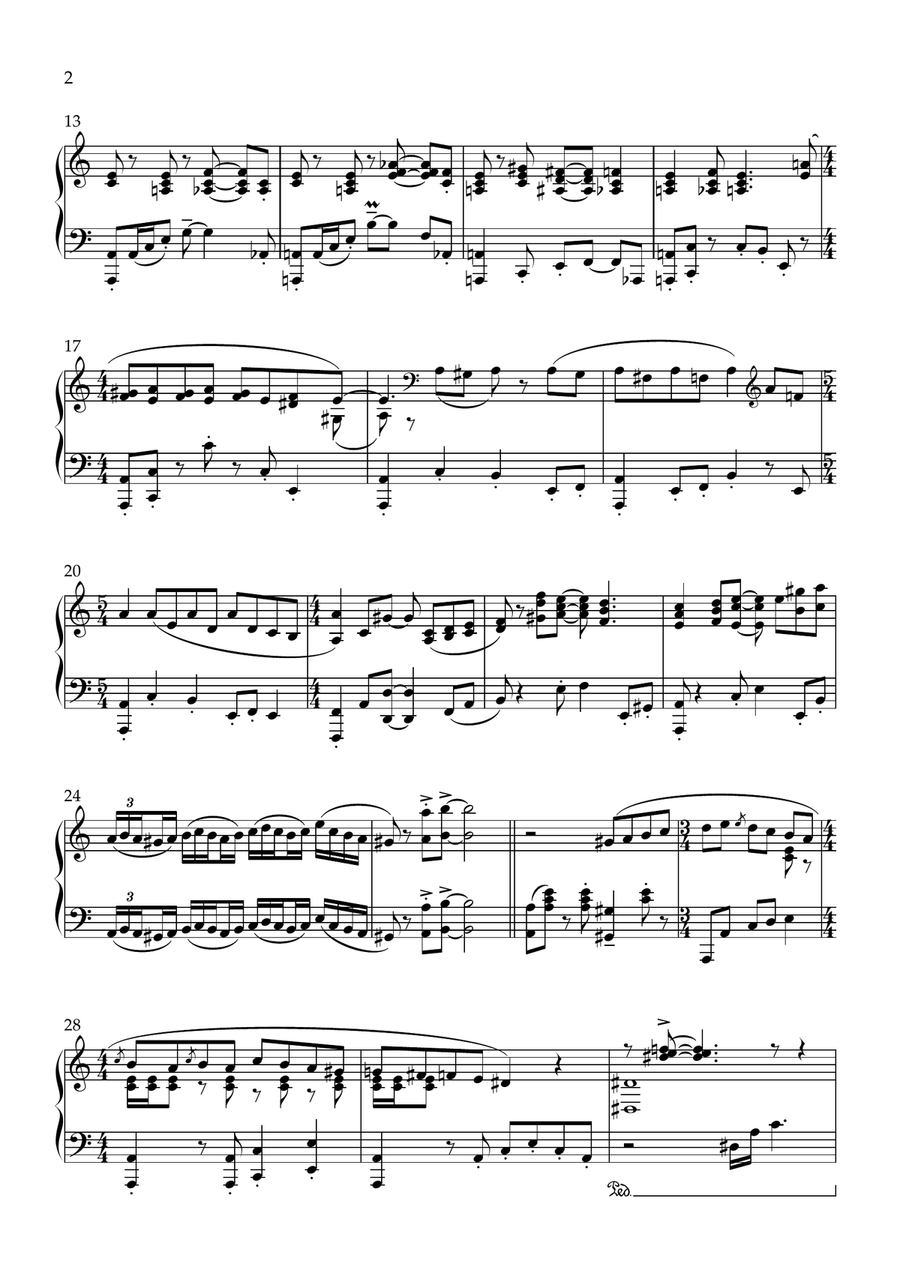 Commissario Montalbano Piano Solo scores gallery preview page 2