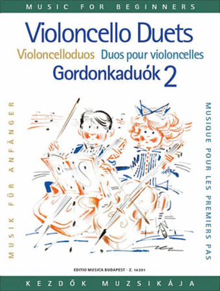 Book cover for Violoncello Duos for Beginners – Volume 2