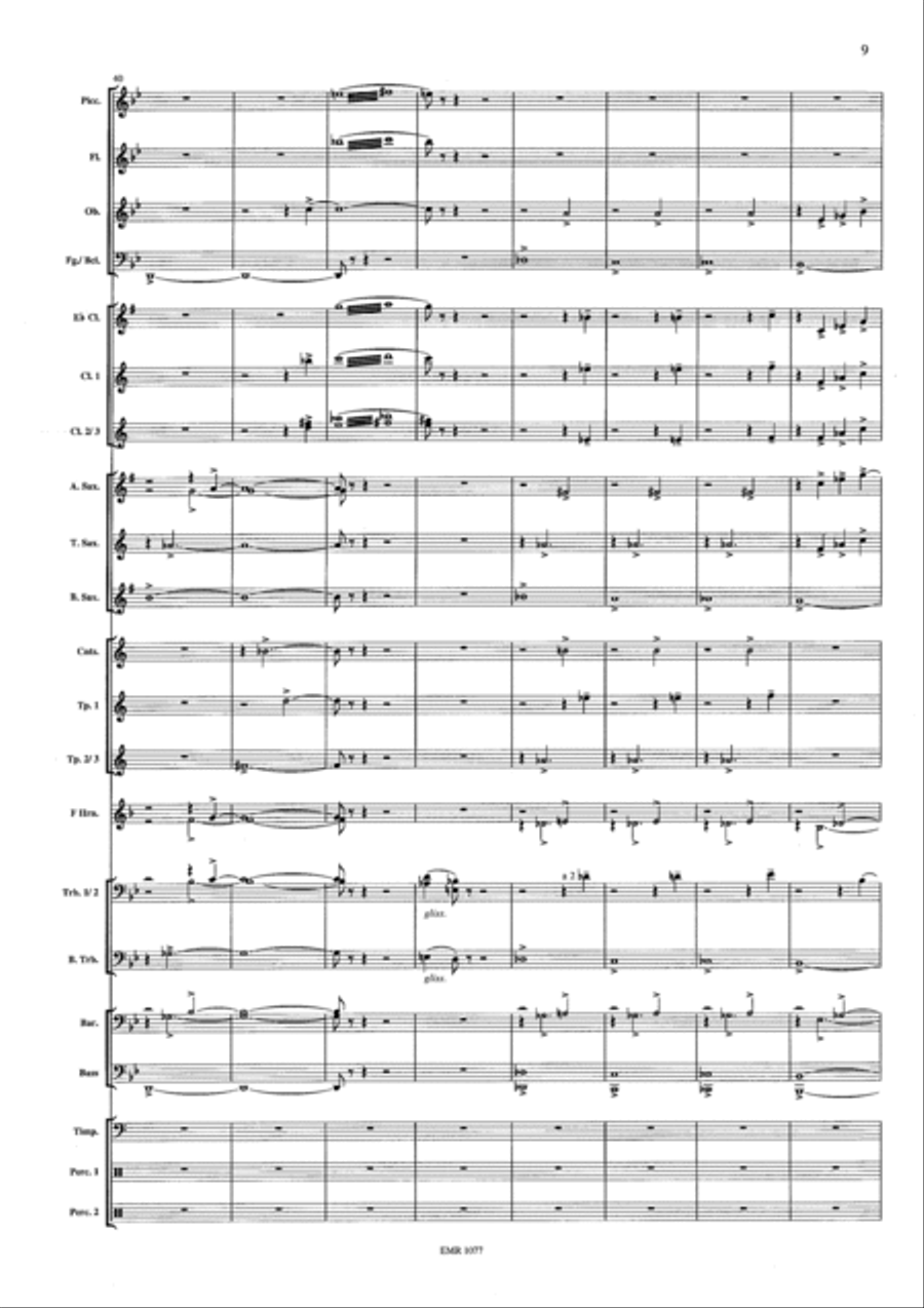Capriccio Barbaro Concert Band scores gallery preview page 9