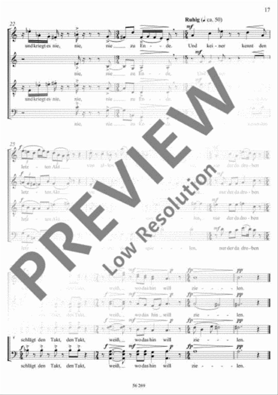 Sechs Eichendorff-Gesänge Mixed Choir scores gallery preview page 18