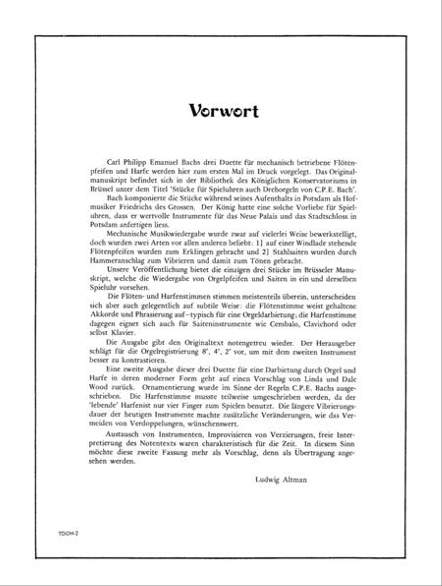 Three Duets for Organ and Harp Harp scores gallery preview page 3
