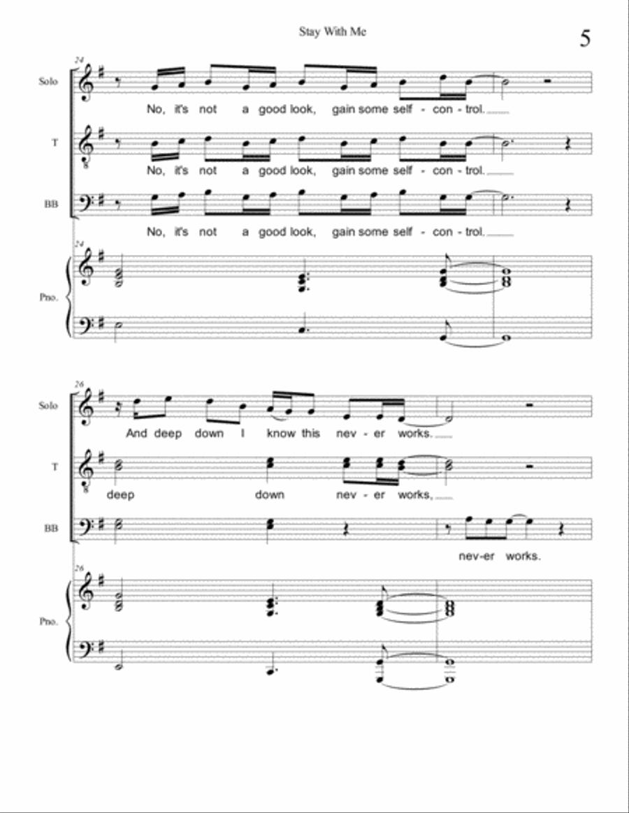 Stay With Me TTBB scores gallery preview page 5