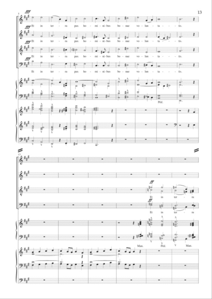 Messe Solennelle en Ut# mineur, Op. 16 4-Part scores gallery preview page 5