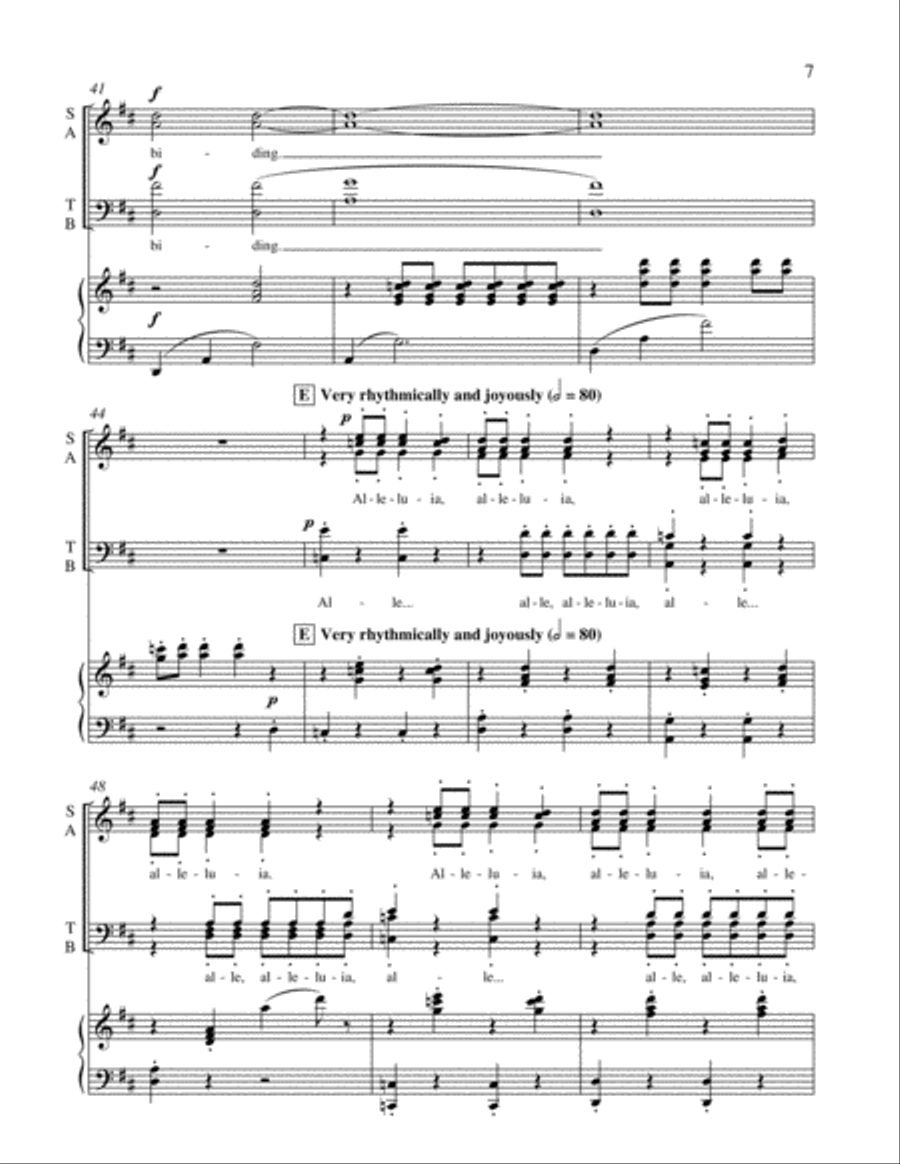 Alpha and Omega: No. 3 The Child is Born 4-Part scores gallery preview page 15