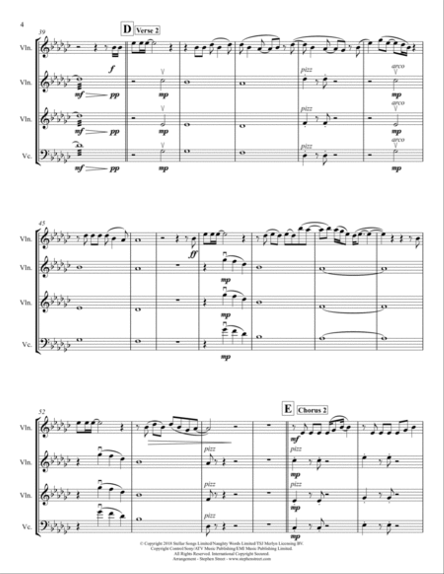 Promises String Quartet scores gallery preview page 4