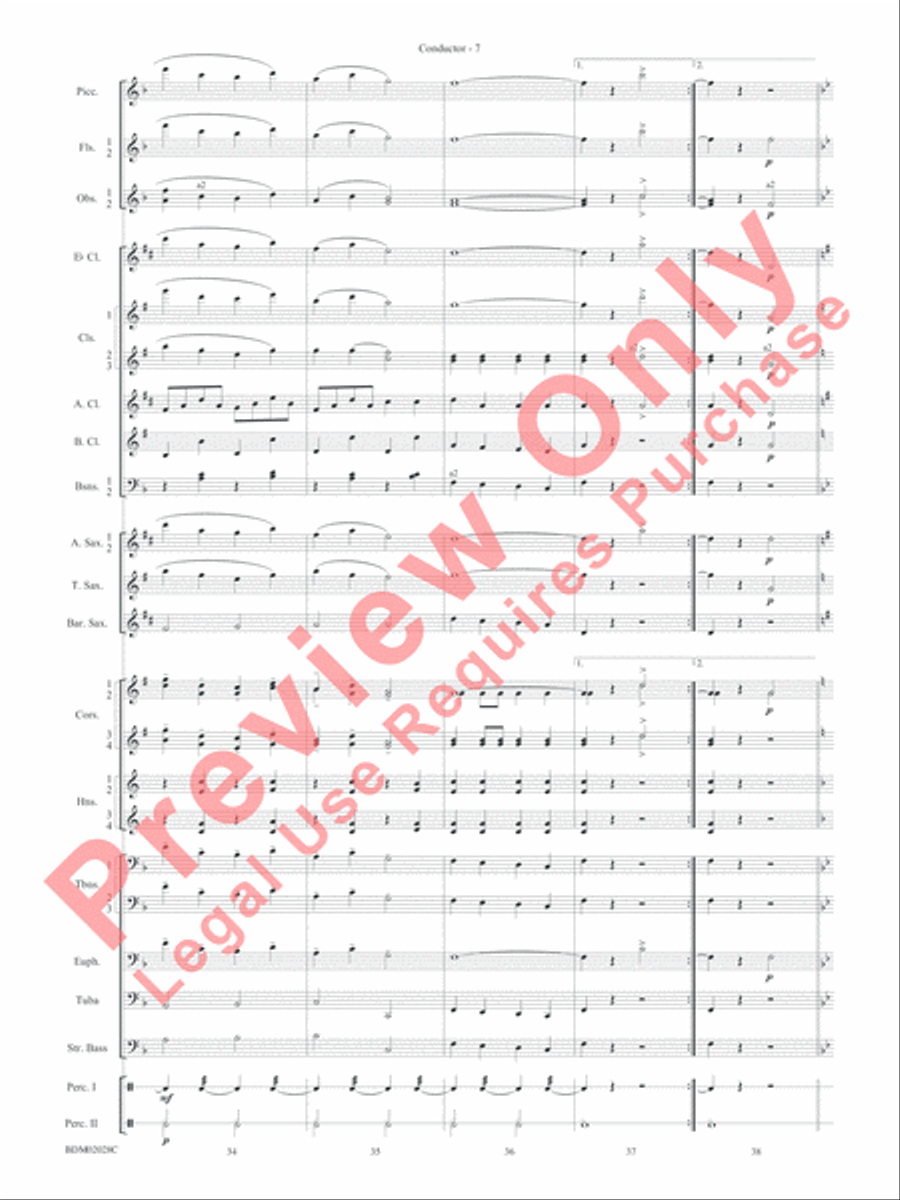 Golden Jubilee Concert Band scores gallery preview page 10