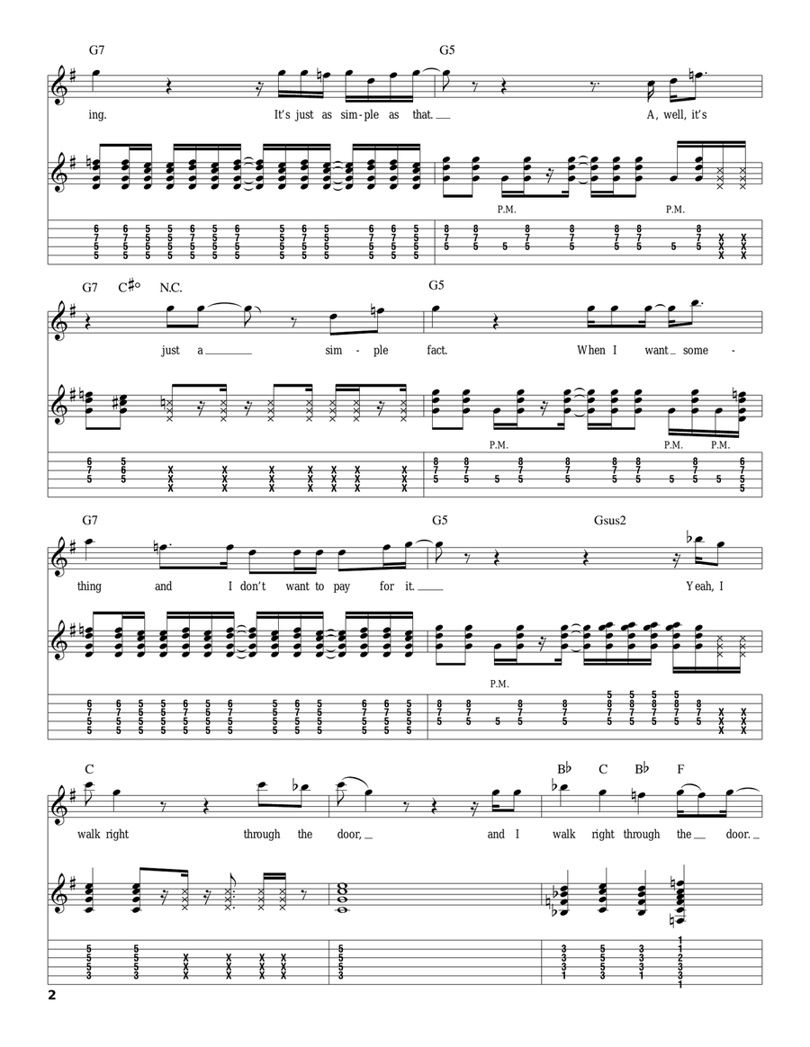 Been Caught Stealing Been Caught Stealing Acoustic Guitar scores gallery preview page 2
