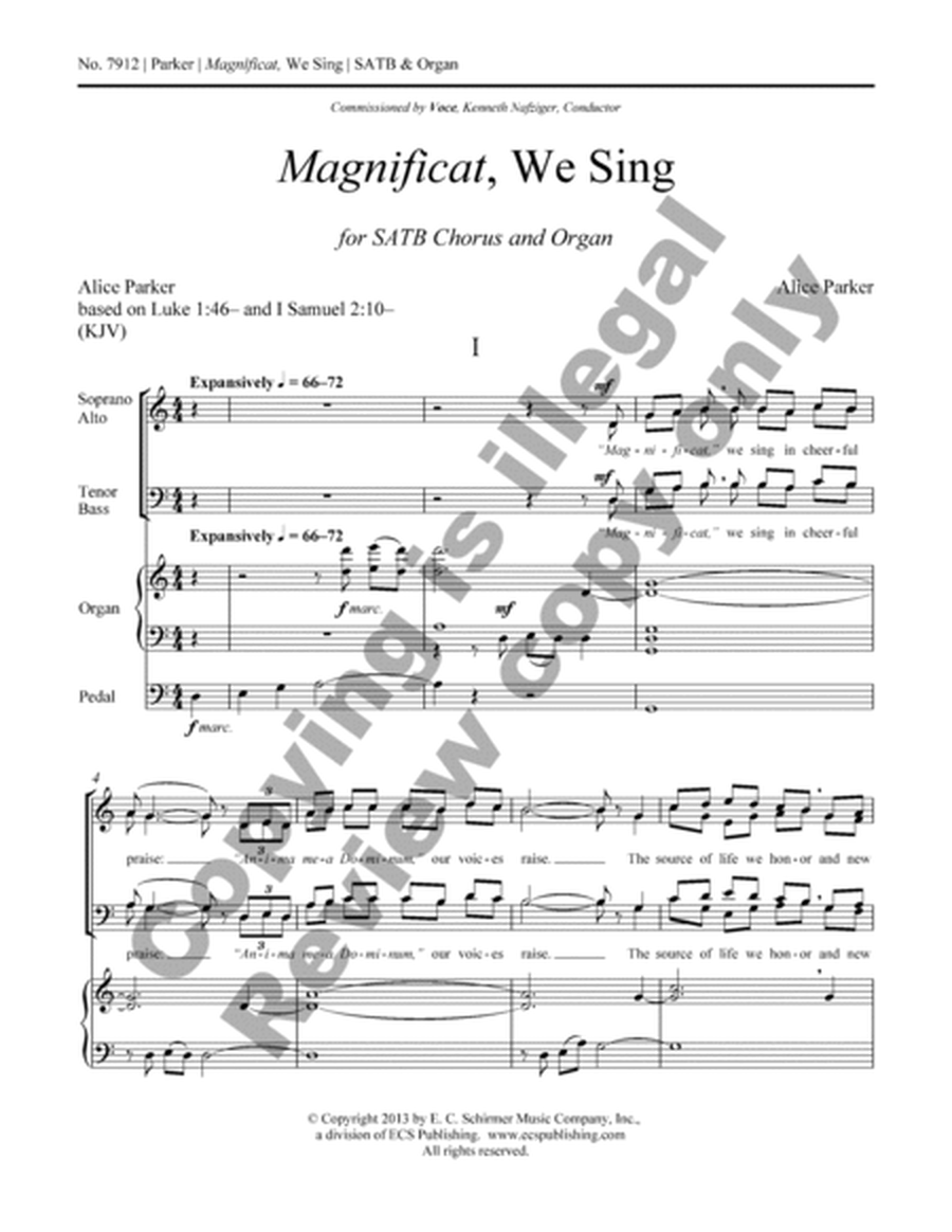 Magnificat, We Sing image number null