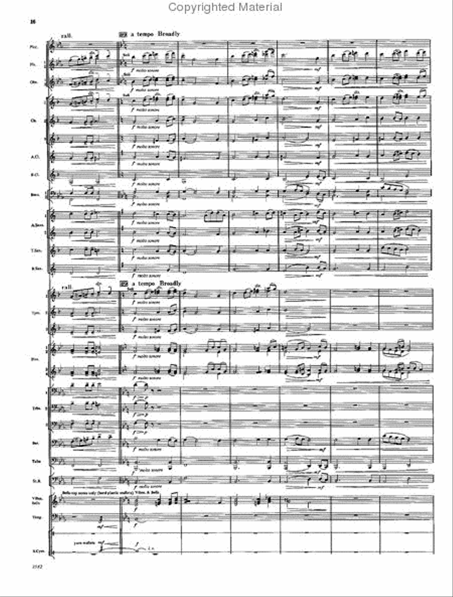 Seagate Concert Band scores gallery preview page 16