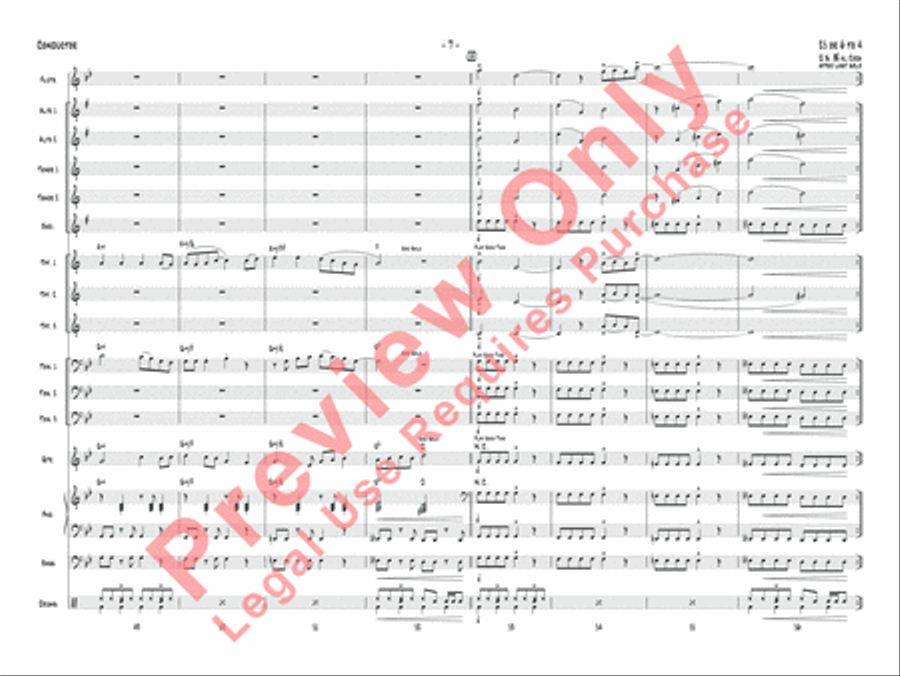 25 or 6 to 4 Jazz Ensemble scores gallery preview page 10