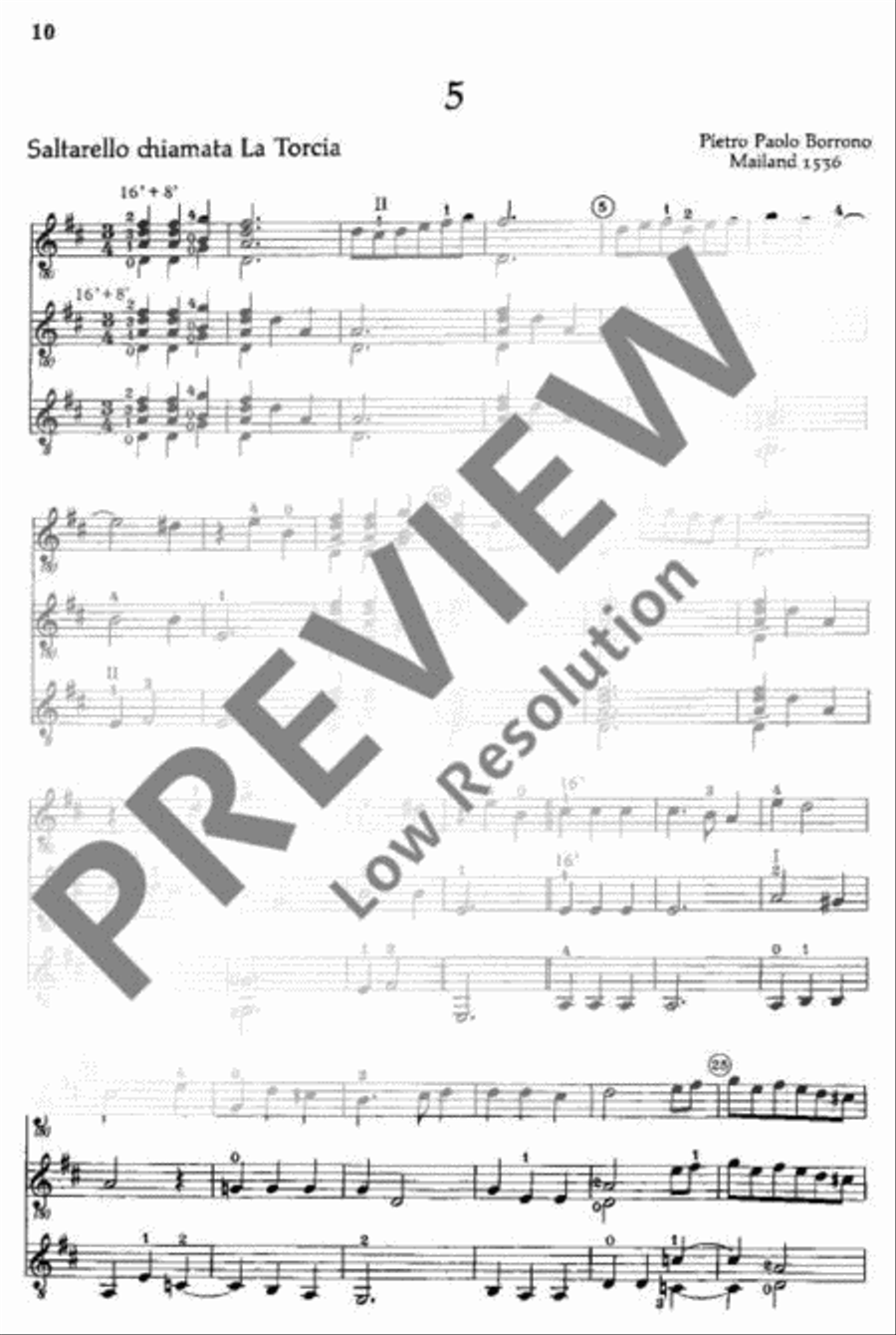 Alte Lautenmusik Guitar Ensemble scores gallery preview page 11