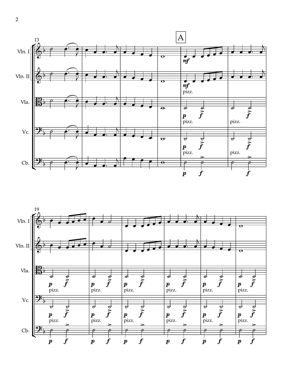 The Wellerman for easy string Orchestra with optional solos String Orchestra scores gallery preview page 2