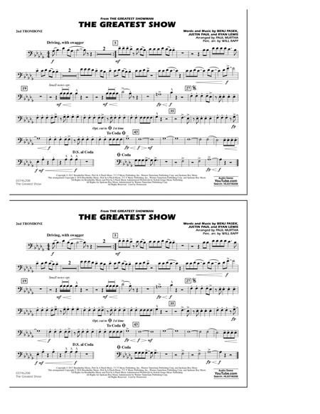The Greatest Show (arr. Paul Murtha) - 2nd Trombone
